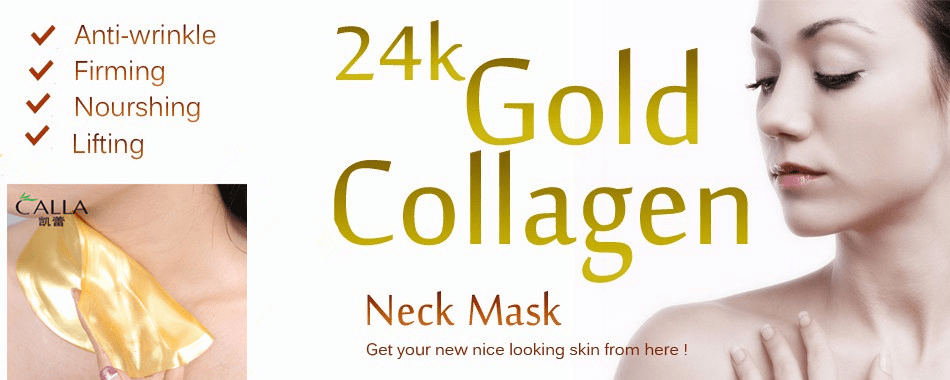 Calla-24k Gold Collagen Crystal Moisturizing Firming Neck Mask