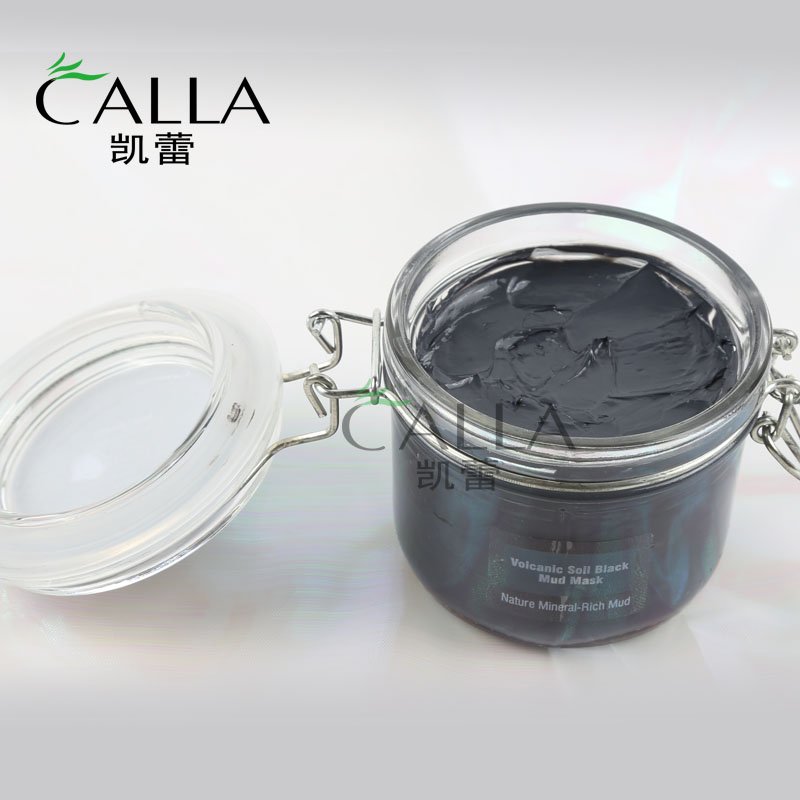 Private Label Nature Mineral-Rich Mud Volcanic Soil Black Mud Mask