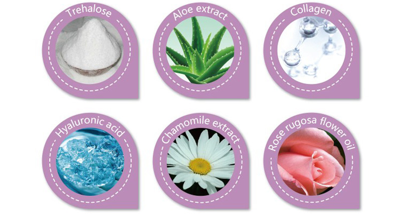 Calla-Professional Brighten White Lace Hydrogel Face Mask LCFM01-02-6