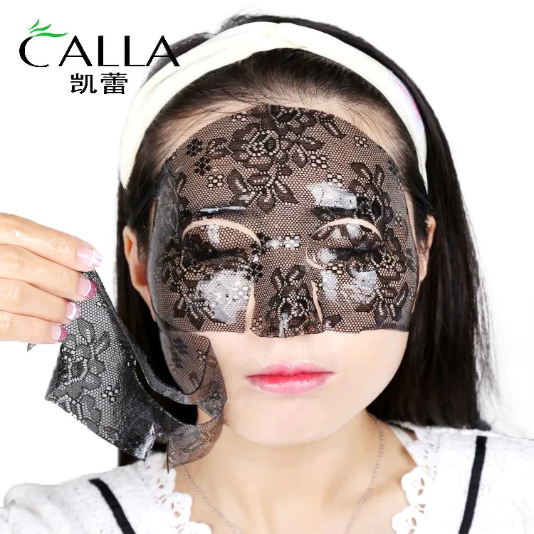 Hydrogel Facial Lace Black Face Mask FDA