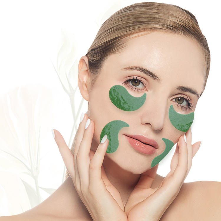 Eye Patch Green Collagen Crystal Aloe Soothing Hydrogel Under Eye Mask