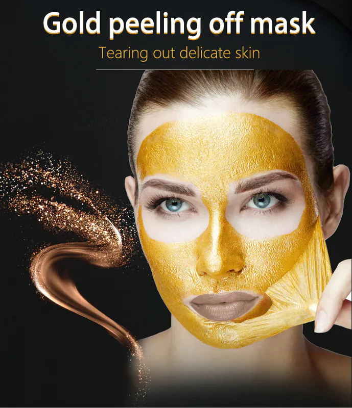 Gold peeling off mask