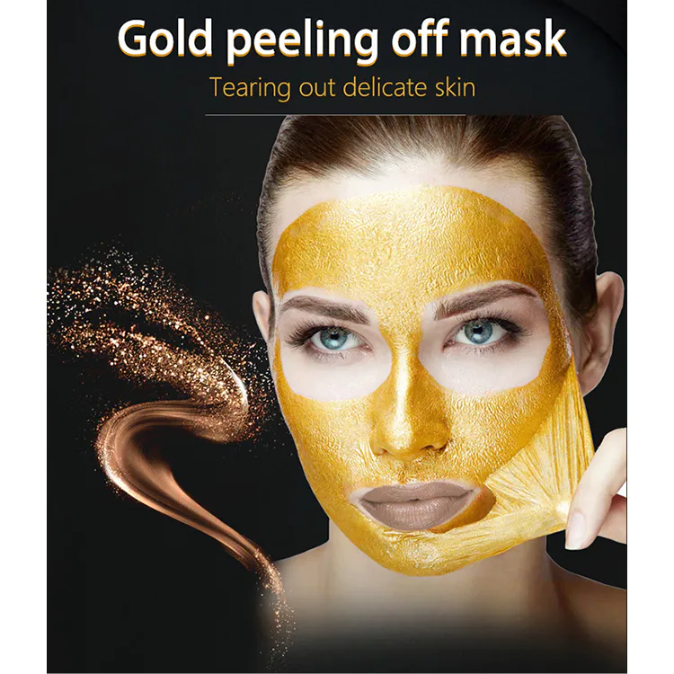 Gold peeling off mask