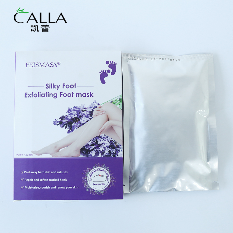 Exfoliating Foot Peeling Mask Private Label Lavender Feet Care