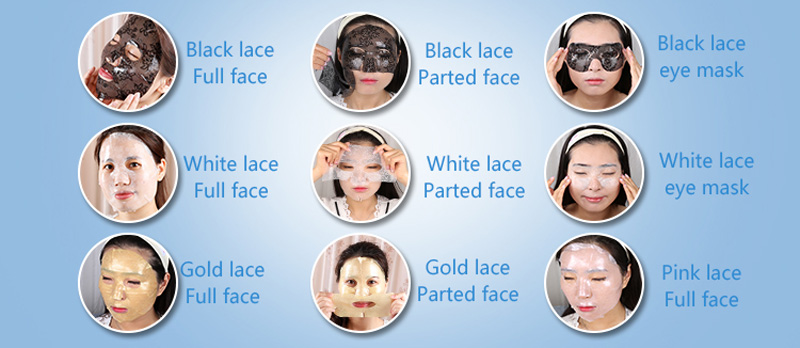 Calla-Professional Brighten White Lace Hydrogel Face Mask LCFM01-02-4