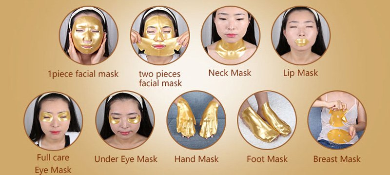 Calla-High Quality Anti-wrinkle 24k Gold Powder Crystal Facial Mask-3