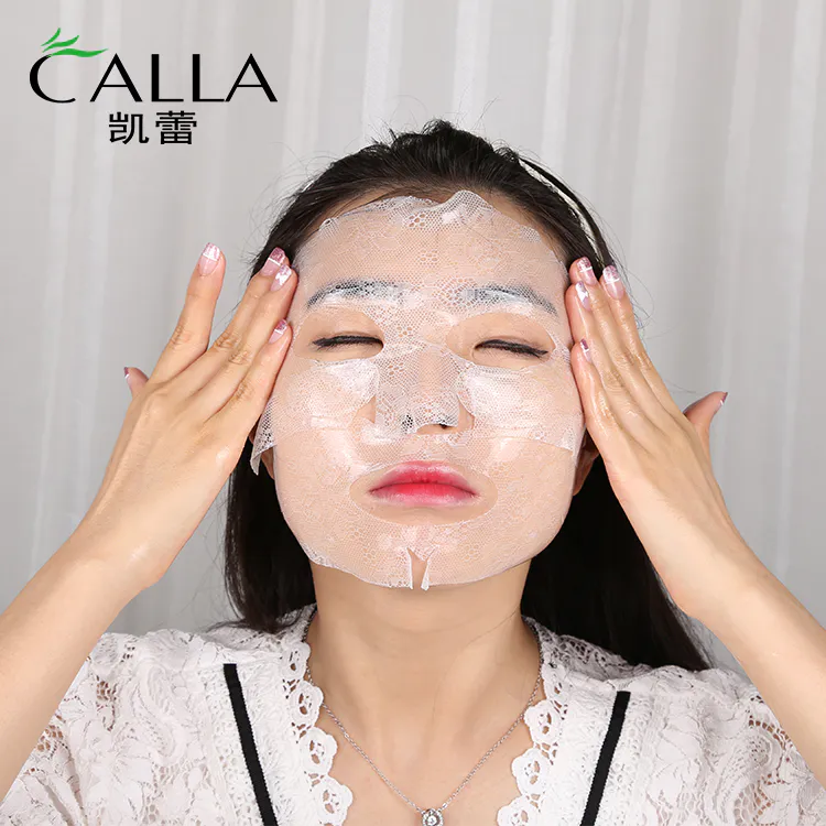 Hydro Gel Moisturizing Face sheet Collagen Lace Facial Mask Hot Sale