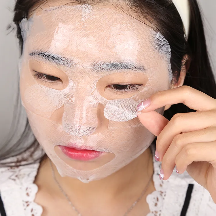 Lace Face Sheet Rose Lightening Moisturizing Gel Facial Mask Korean