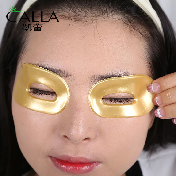 Pure 24k Nano Gold Hyaluronic Acid Collagen Crystal Eye Mask For Dark Circle