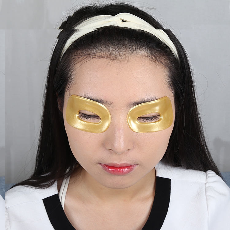 Pure 24k Nano Gold Hyaluronic Acid Collagen Crystal Eye Mask For Dark Circle