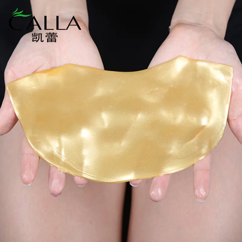 Anti-Wrinkle Gold Collagen Neck Mask For OEM FDA Korea