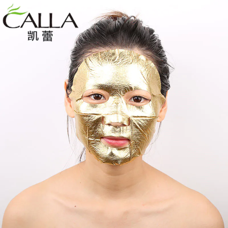 Wholesale 24k Gold Face Sheet Metallic Foil Mask