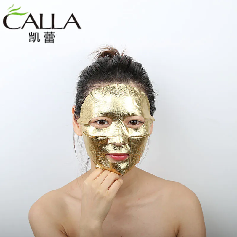 Facial Mask Sheet Pure 24k Leaf Gold Foil Paper Moisturizing Whitening