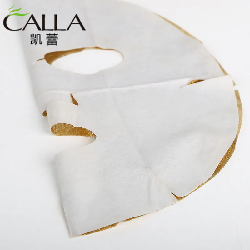 24k Real Foil Layer Anti Wrinkle Facial Gold Leaf Mask For Spa