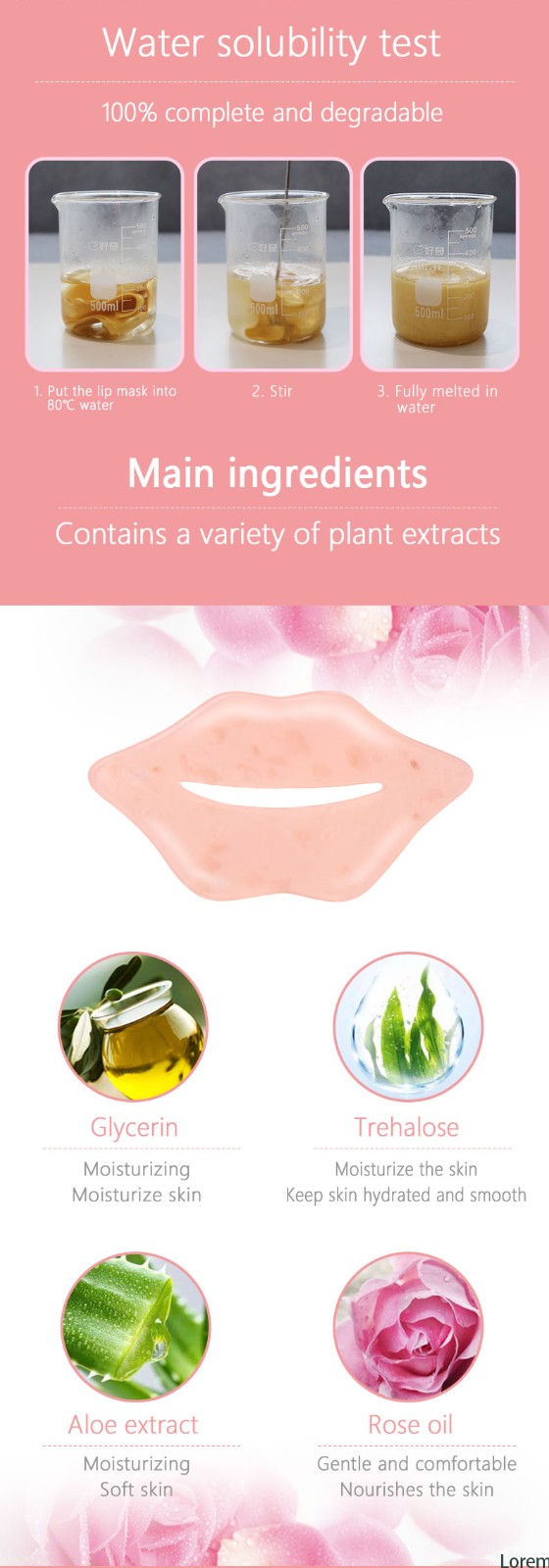 news-High Quality Moisturizing Pink Hydrogel Disposable Skin Care Lip Mask-Calla-img