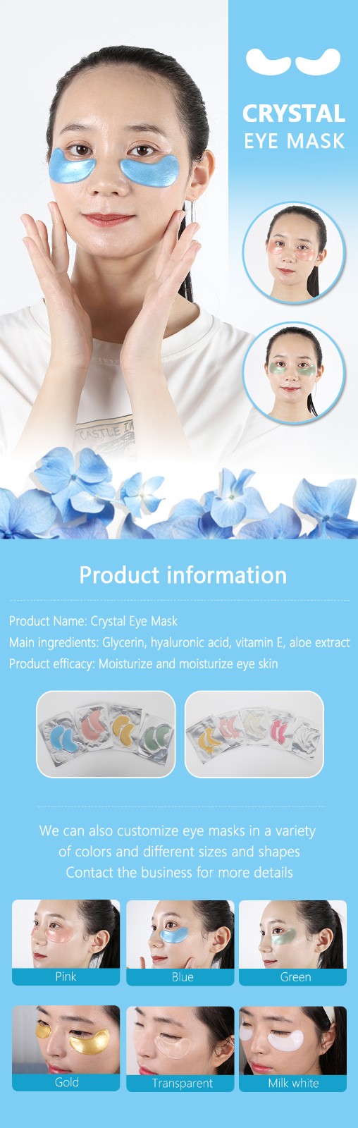 news-Calla-Removes Dark Circle Nourishing Moisturizing Collagen Cosmetic Crystal Eye Mask Patch-img