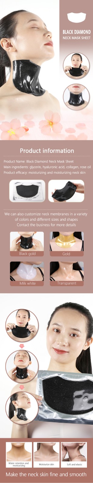 news-Calla-Private Label OEM Beauty Anti-wrinkle Collagen Cosmetic Crystal Neck Mask-img