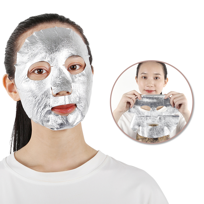 Silver Facial Mask Sheet Pure 24k Leaf Gold Foil Paper Moisturizing Whitening