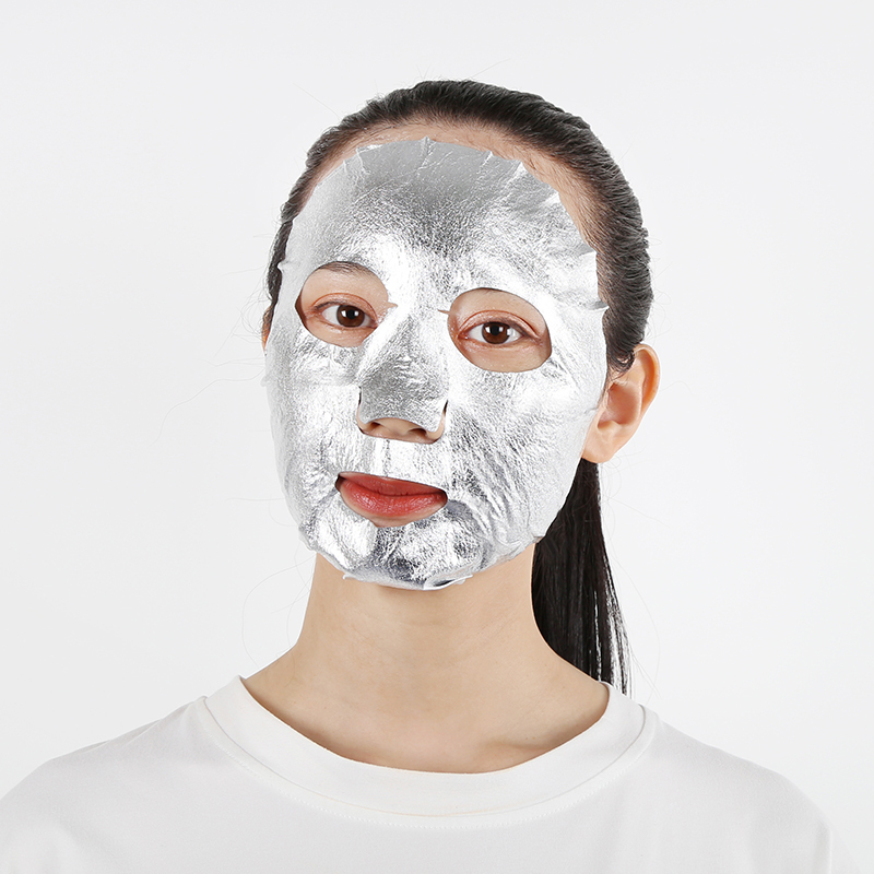 Silver Facial Mask Sheet Pure 24k Leaf Gold Foil Paper Moisturizing Whitening