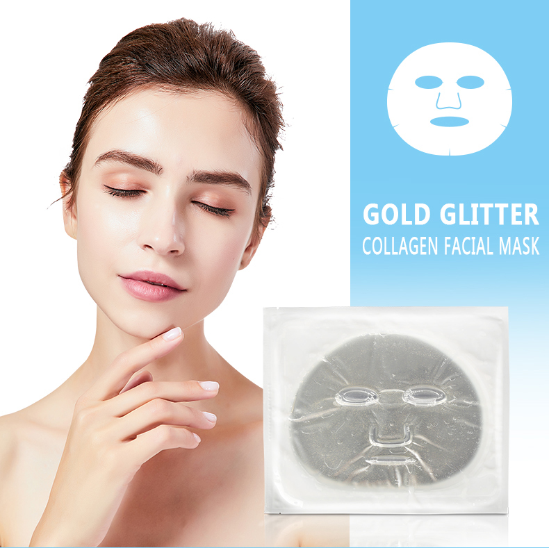Facial Mask Oem New Lightening Gold Glitter Collagen Crystal Cosmetic Wholesale For Skin Care