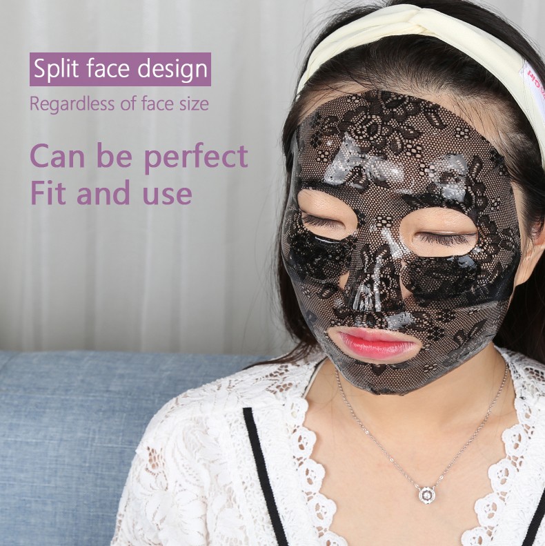 product-Facial Mask Lace Black Sheet Hydrogel Whitening Nourishing Firming-Calla-img