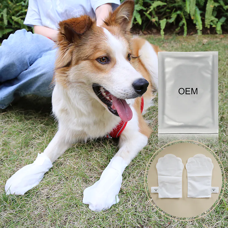 Dog Cat Pet Sock Friendly High Absorbing Disposable Safy White Cleanse Hand Foot Nourishing Moisturizing
