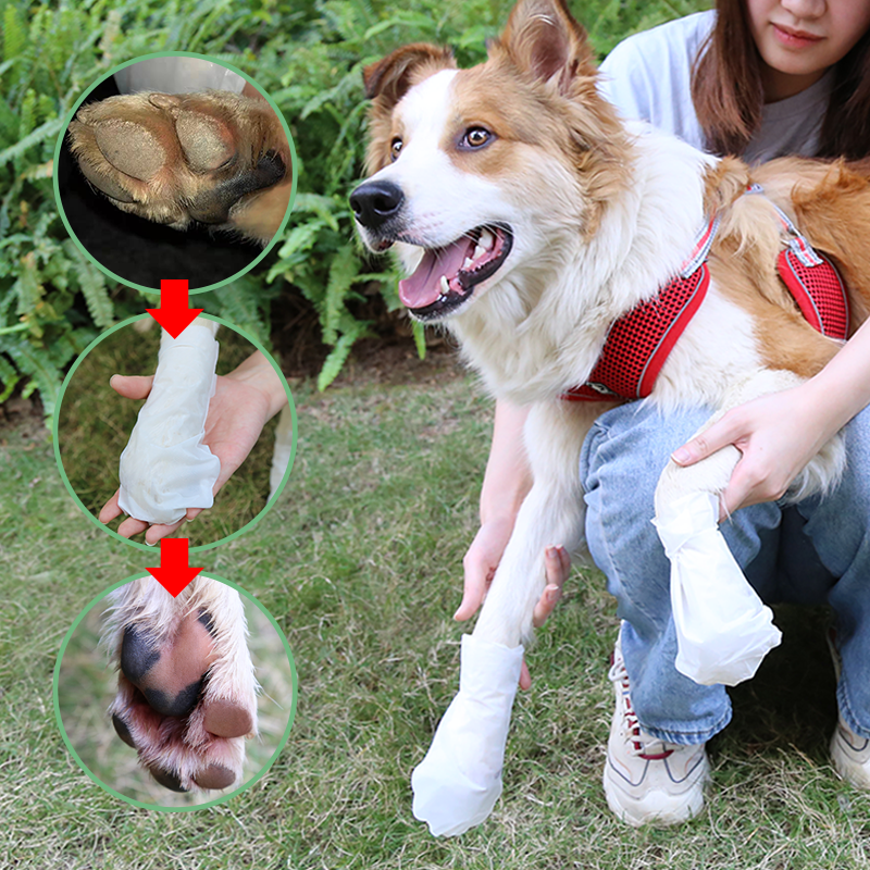 Dog Cat Pet Sock Friendly High Absorbing Disposable Safy White Cleanse Hand Foot Nourishing Moisturizing