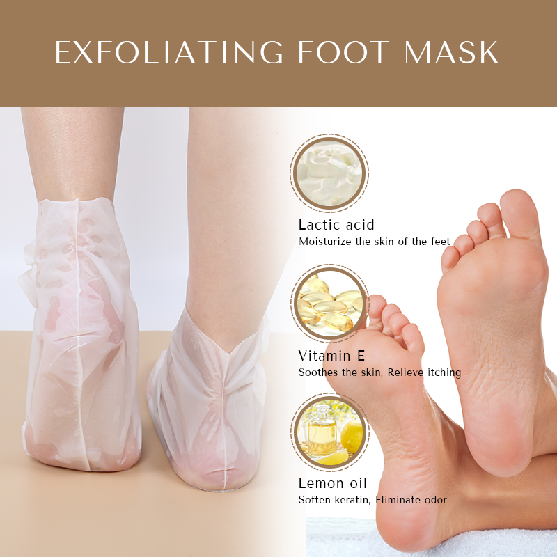 peel off foot peeling foot masks Removes Dead Skin disposable white soft exfoliation Nourishing milky