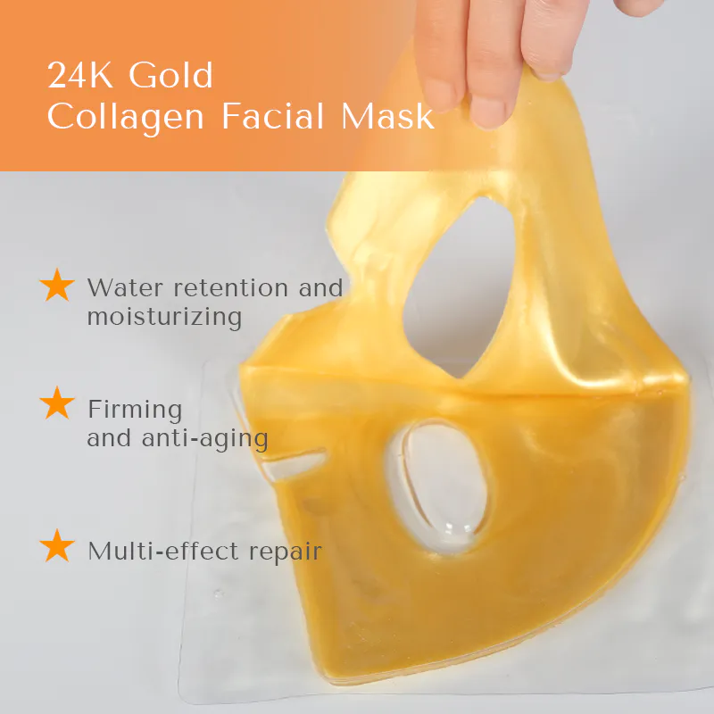 Facial Mask Hydrogel Repairing Crystal Nano Gold Antiwrinkle