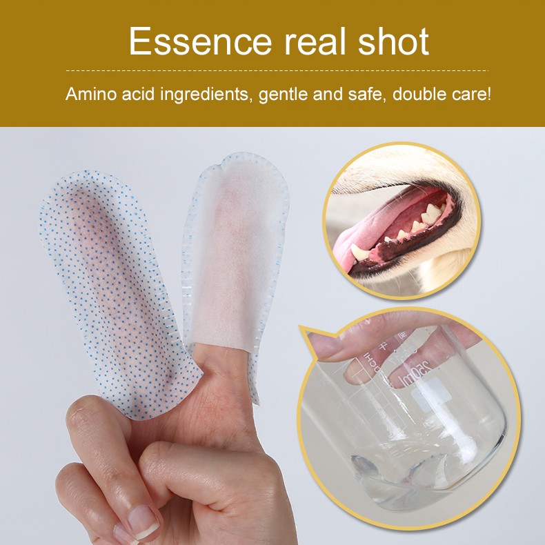 product-Pet Finger cot Tooth Bad Breath Teeth Care Dog Cat Cleaning Wet wipes Tooth Finger Stall-Cal