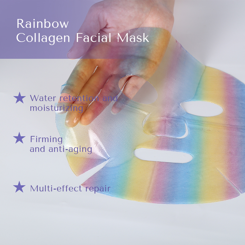 Rainbow Facial Masks Private Brand Many Iridescent Cloud Color Korean Irised Wholesale