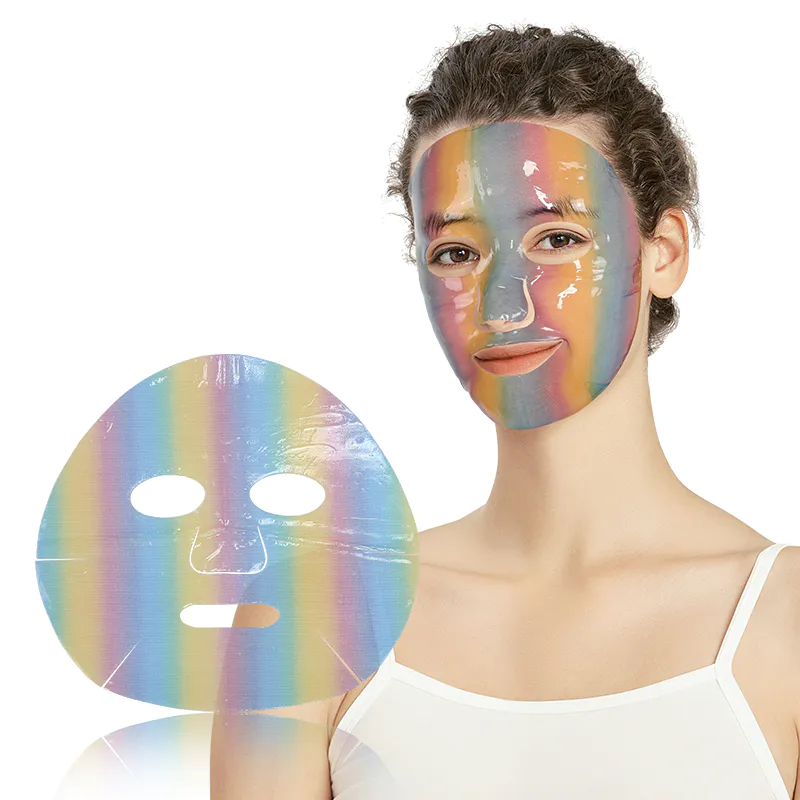 Rainbow Sheet Mask Set - Collagen and Hydrating Natural Face Masks for Radiant Skin