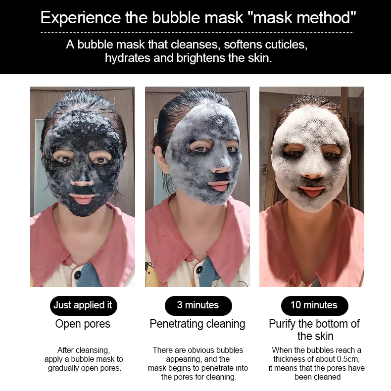 Bubble cleansing mask