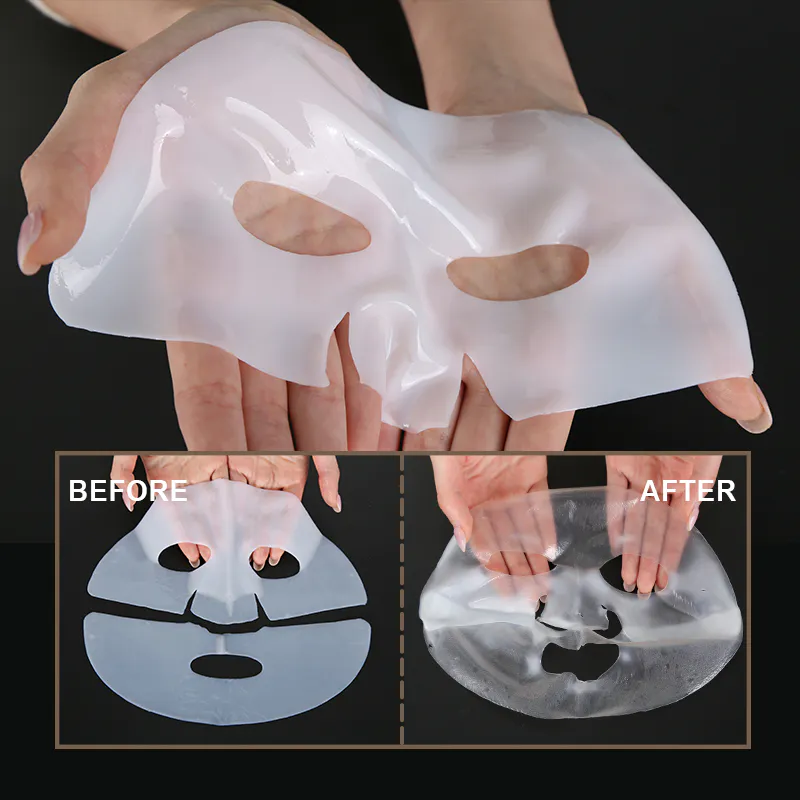 Wash Free Ice Crystal Jelly Absorbable Facial High Proteine Collagen Film Mask Manufacturer