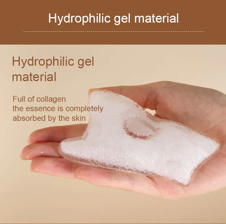 Private Label Skin Care Hydrogel Chest Pads Collagen Crystal Moisturize Chest Mask