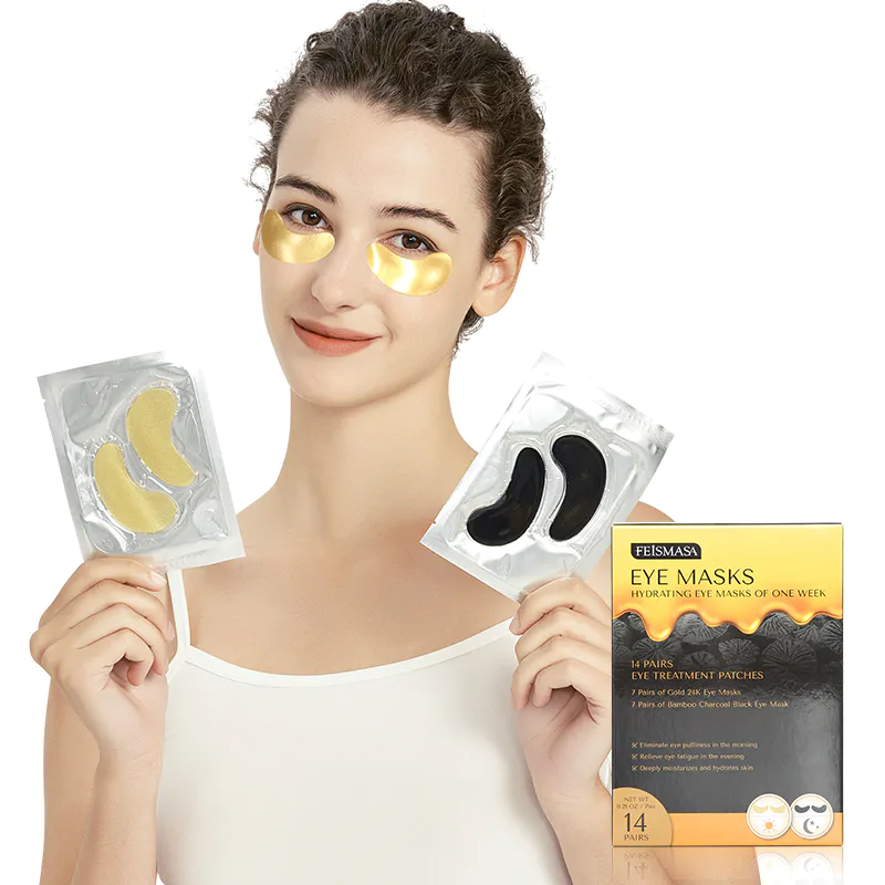 custom logo under eye gel pads collagen skin care korean eye patches mask