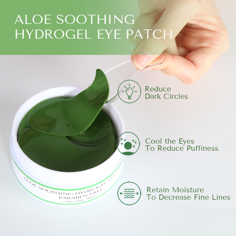 60 pcs under eye hydrogel collagen & aloe mask patch