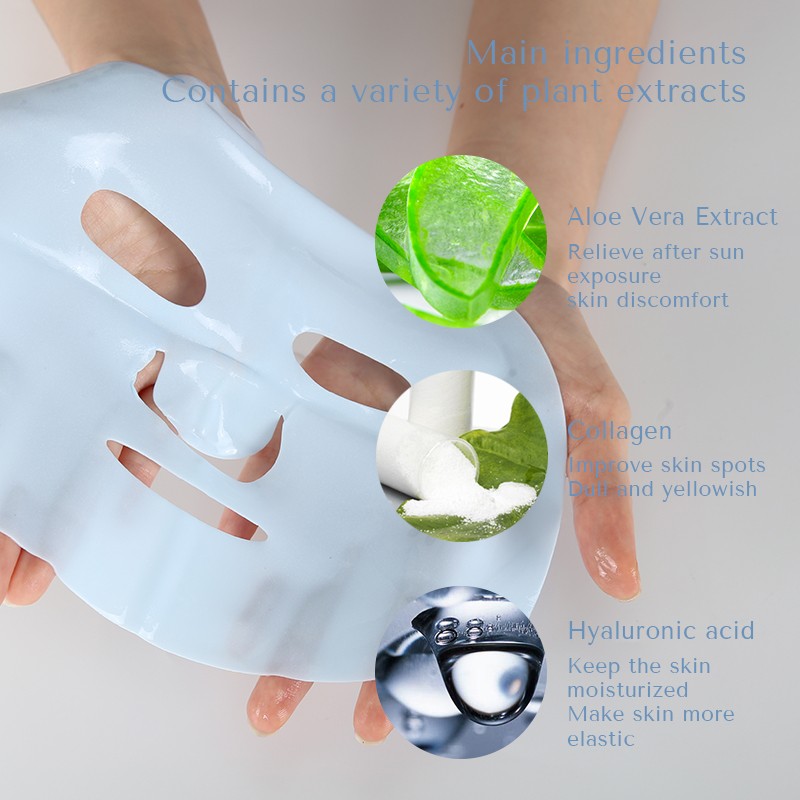 news-Derma Cool Hydrogel Collagen Whiten Coconut Jelly Facial Mask Cosmetics Skin Care Products-Call-1