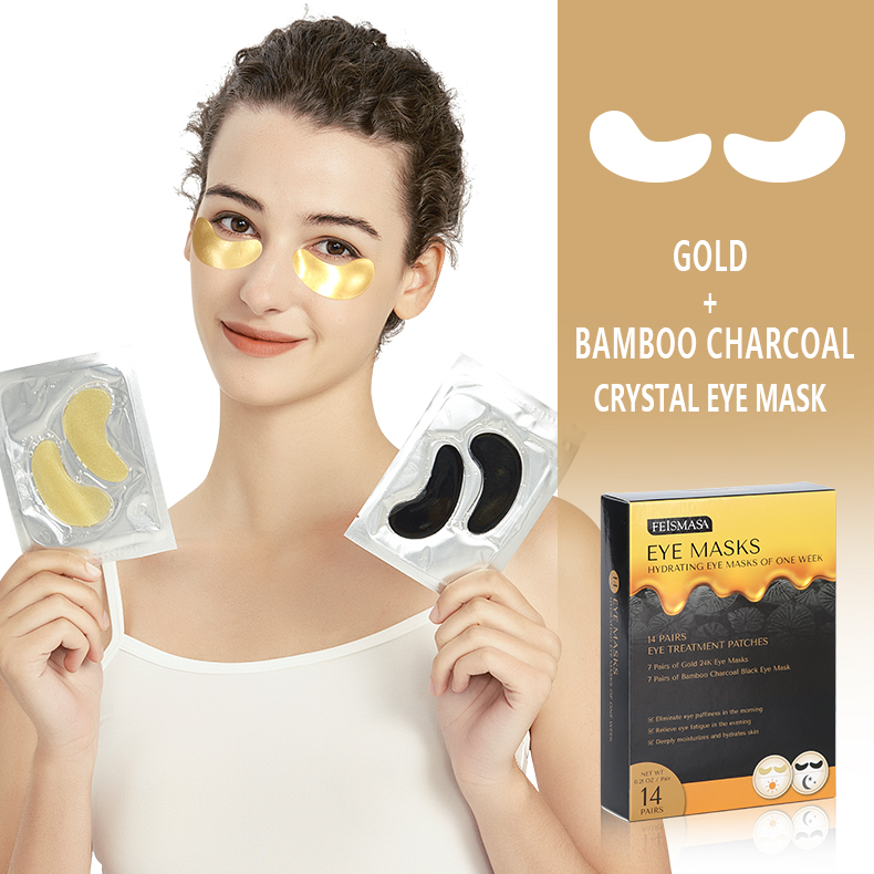 Hot Gold Serum Eye Masks Hydrogel Eye Sheet Gel Mask For Woman