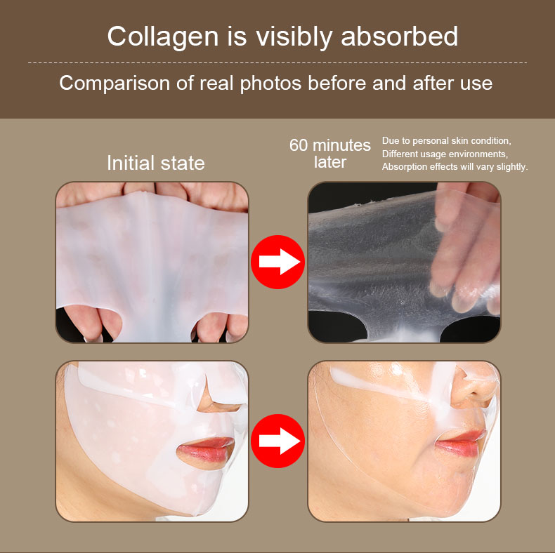 Wholesale Korean Functional Jelly Collagen Absorbable Facial Sheet Mask Skin Care