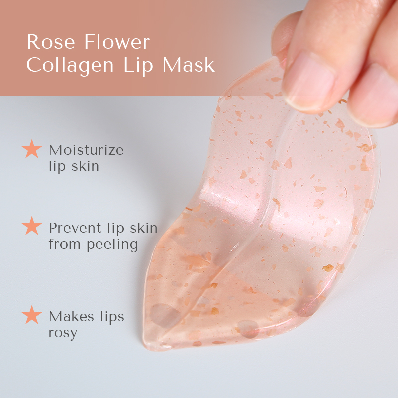 Private Lable Collagen Moisturizing Lip Mask Crystal Care Pads Mask For Lip Hydrogel Custom