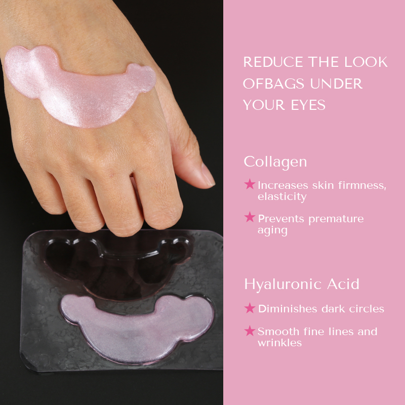 Hydrogel Under Eye Patches Crystal Mask Firming Collagen Under Eye Mask Gel White