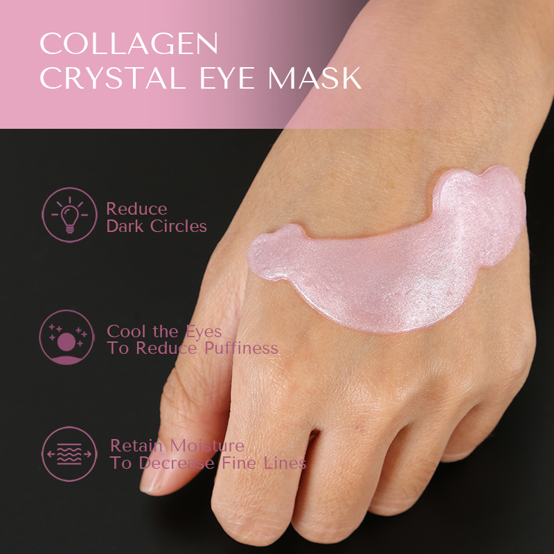 Hydrogel Under Eye Patches Crystal Mask Firming Collagen Under Eye Mask Gel White